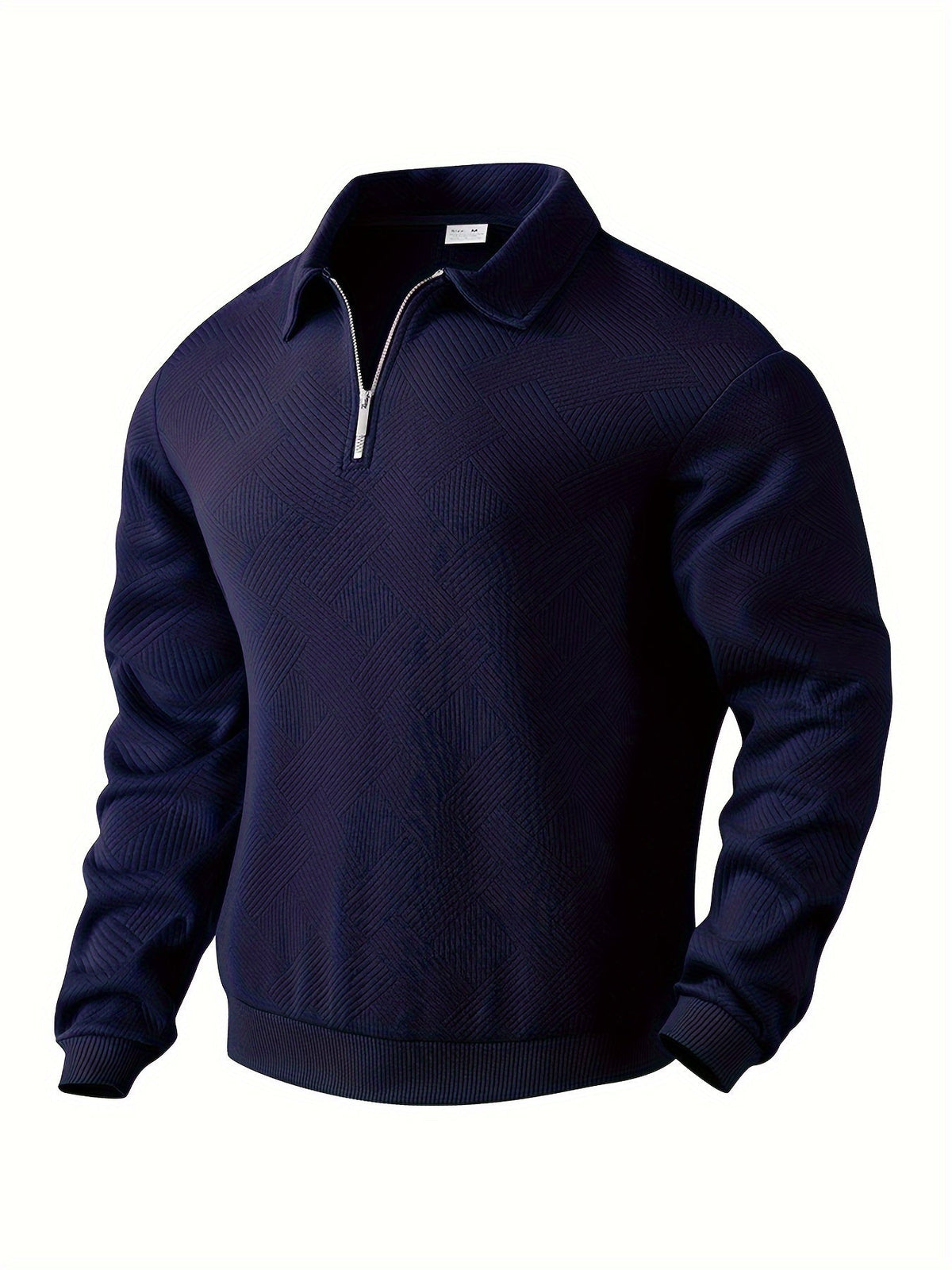Søren | Sweater med lynlås foran og opretstående krave