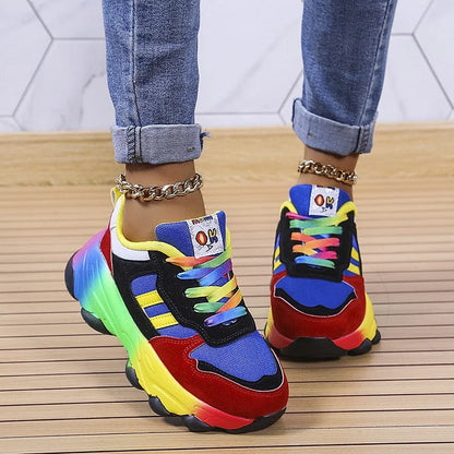 Stilfulde Komfortable Legende Regnbue Sneakers