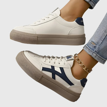 Dame Forårs Casual Snøresko Retro Sneakers