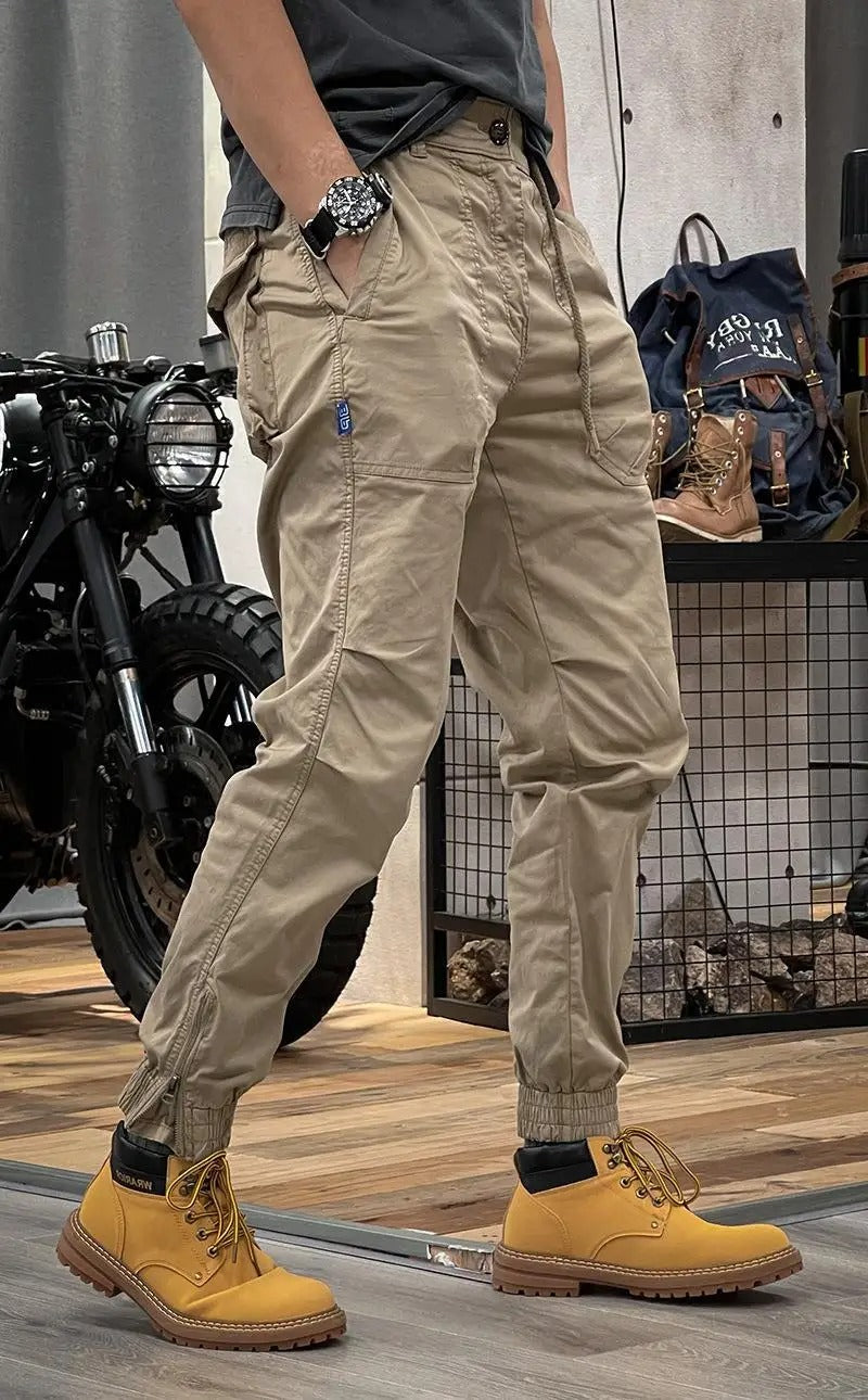Karsten | Cargobukser i stretch med spandex og mange lommer