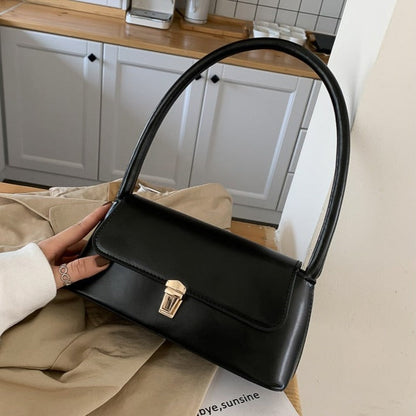 Cressida - Vintage skuldertaske med gyldne detaljer