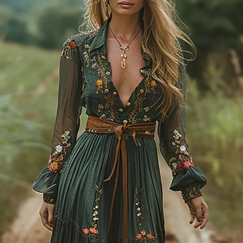 Moderne Elegant Stilfuld Boho Maxikjole
