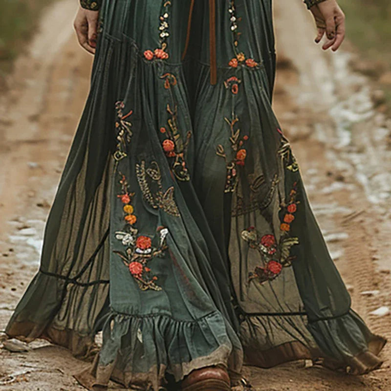 Moderne Elegant Stilfuld Boho Maxikjole