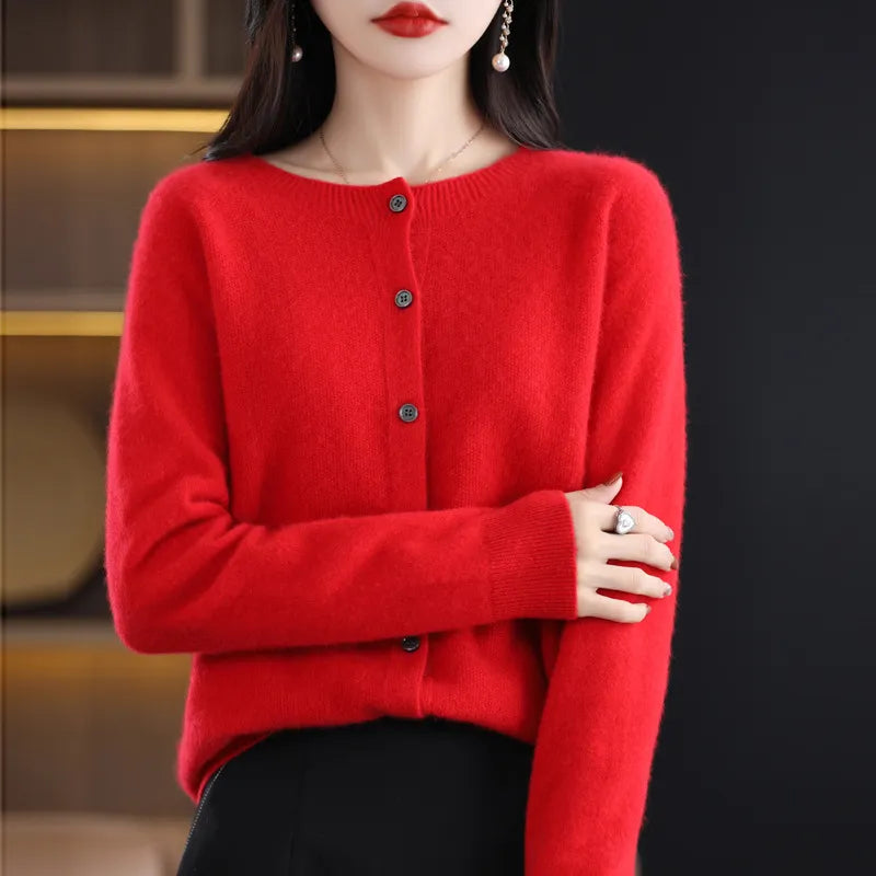 Stilfuld Blød og elegant uldcardigan
