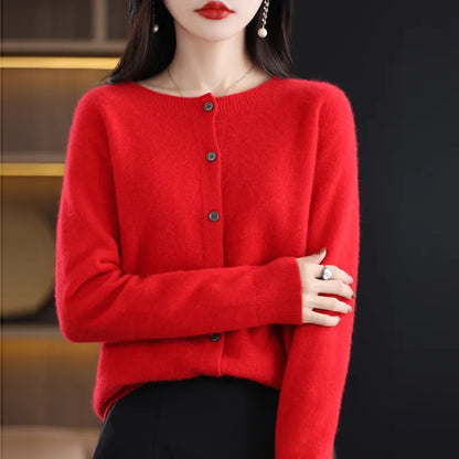 Stilfuld Blød og elegant uldcardigan