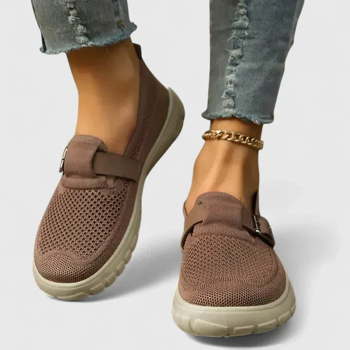 Dame Forårs Casual Sneakers med Spænde