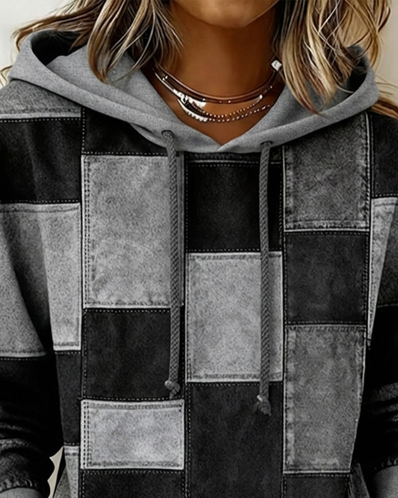 Ronja | Ternet hoodie i blødt bomuldsmix med lange ærmer