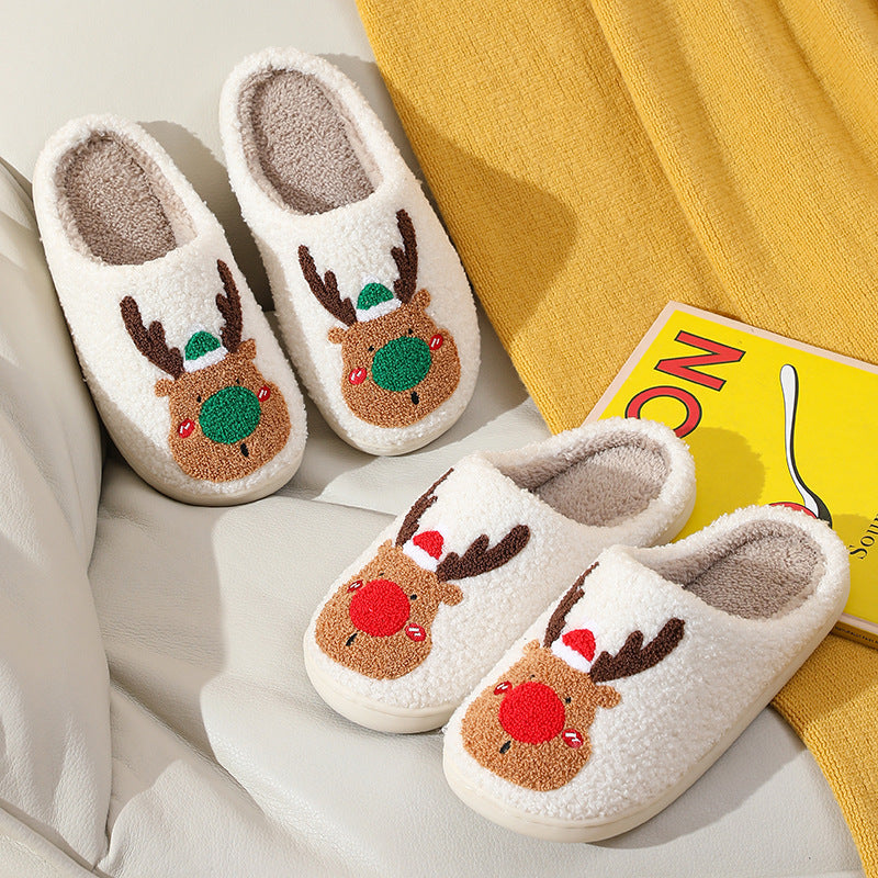 Vixen | Julehjemmesko med rensdyrfjæs og slip on design