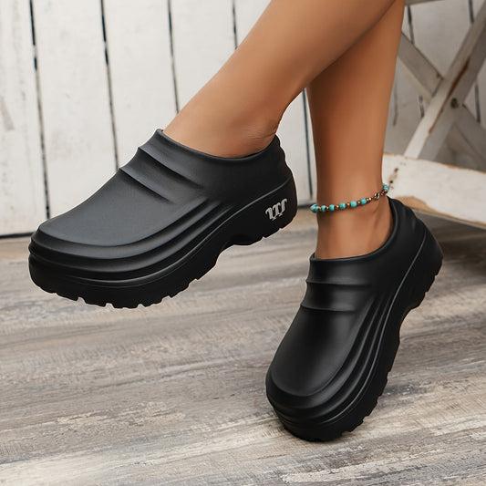 Sienna - Elegante slip-on træsko med slidstærk sål