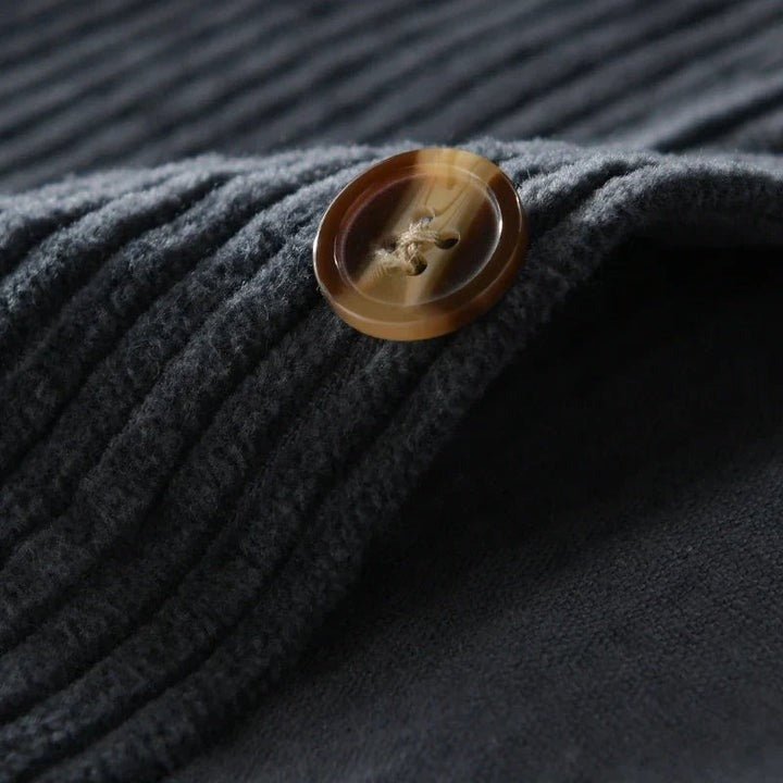 Elegant Casual og Stilfuld Fløjlsstofskjorte