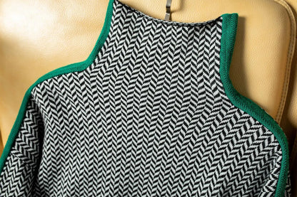 Moderne Stilfuld Elegant Stribet Sweater