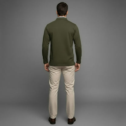 Herre Moderne Komfortabel Stilfuld langærmede vinterpolo-shirt