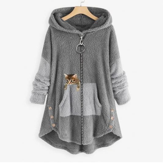Nadia | Ultrablød og varm plysh-hoodie med afslappet pasform