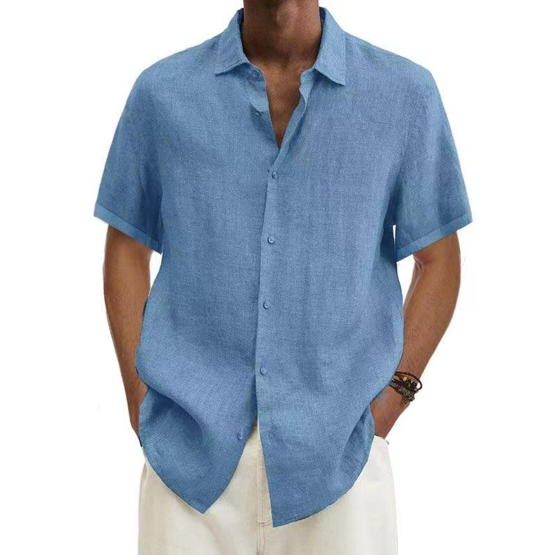 Elegant Stilfuld Casual Kort Skjorte