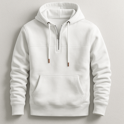Stilfuld Afslappet Åndbar Zip Hoodie