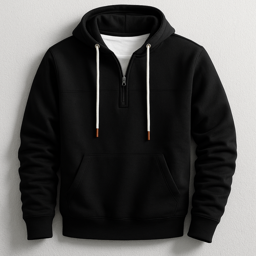 Stilfuld Afslappet Åndbar Zip Hoodie