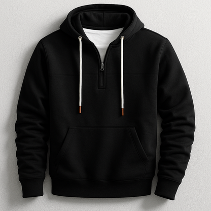 Stilfuld Afslappet Åndbar Zip Hoodie