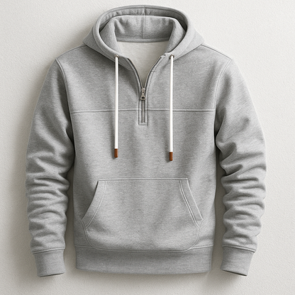 Stilfuld Afslappet Åndbar Zip Hoodie