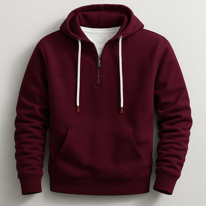 Stilfuld Afslappet Åndbar Zip Hoodie