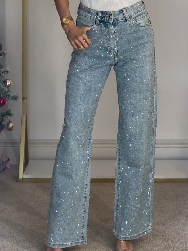 Casual Komfortable Stilfulde Behagelige Festjeans