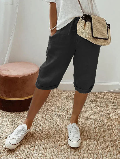 Elara - Dame afslappede shorts Elara med sidelommer