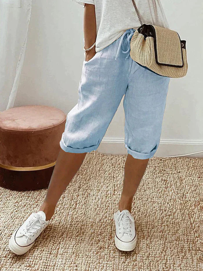 Elara - Dame afslappede shorts Elara med sidelommer