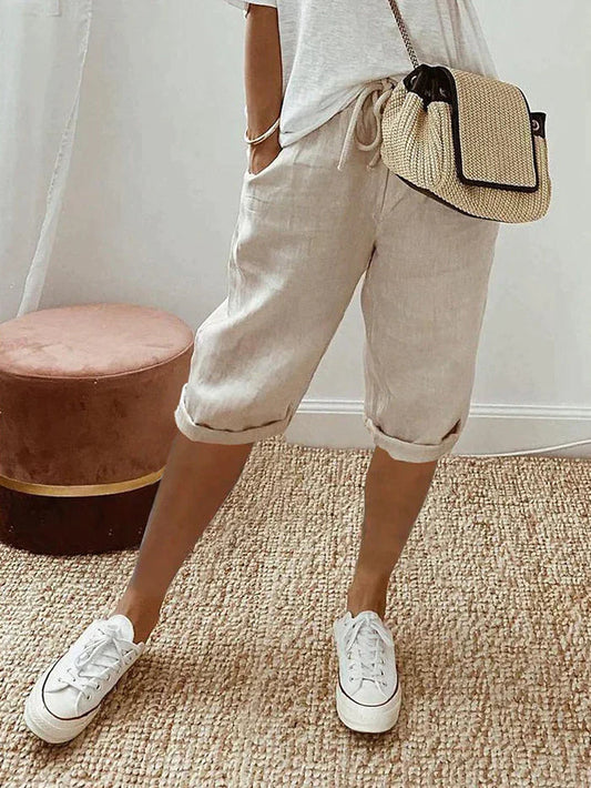 Elara - Dame afslappede shorts Elara med sidelommer