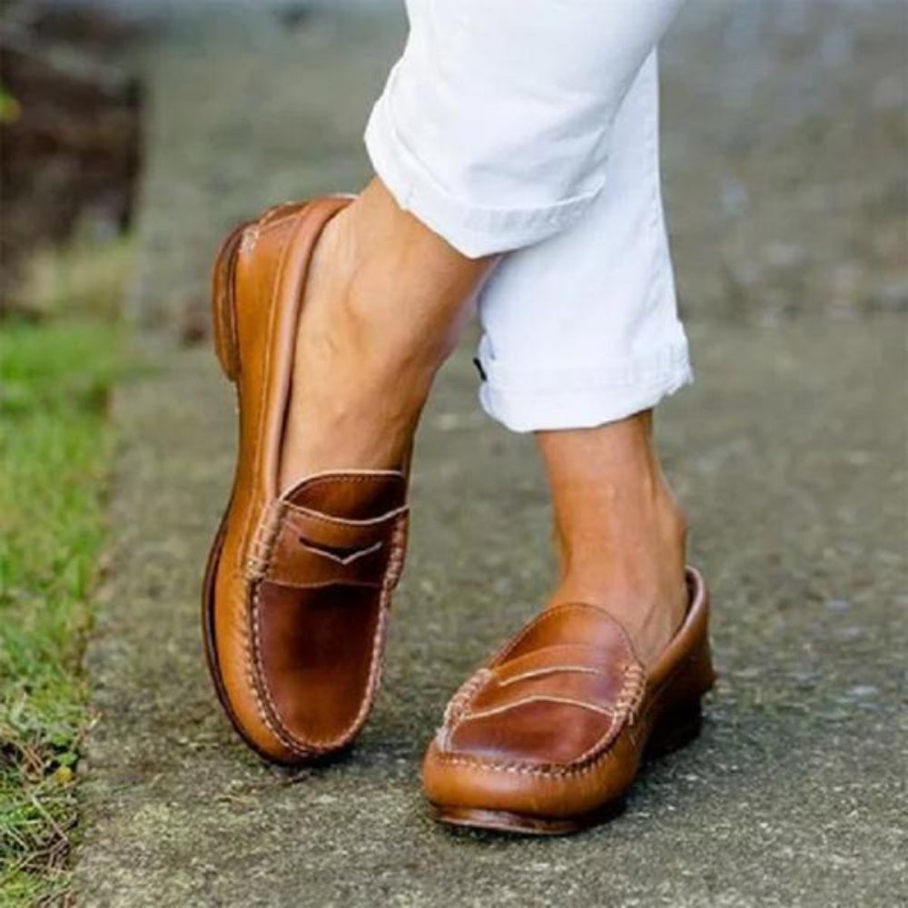 Moderne Stilfulde Klassiske Komfortable Loafers