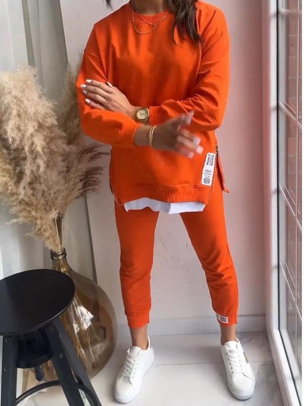 Stilfuldt og Afslappet Sæt med Sweatshirt og Joggingbukser