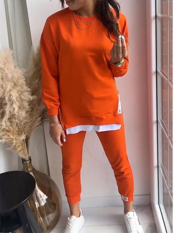 Stilfuldt og Afslappet Sæt med Sweatshirt og Joggingbukser