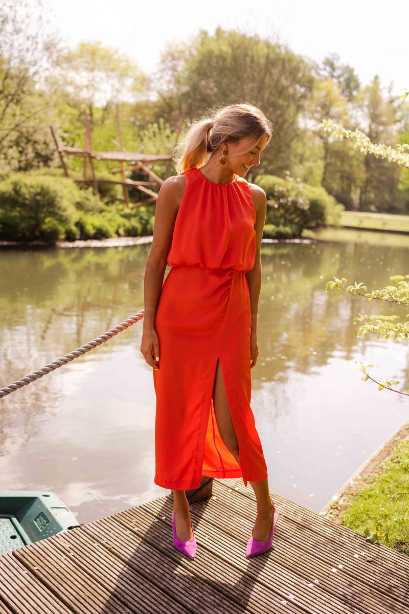 Moderne Dame Elegant Stilfuld Sommerkjole