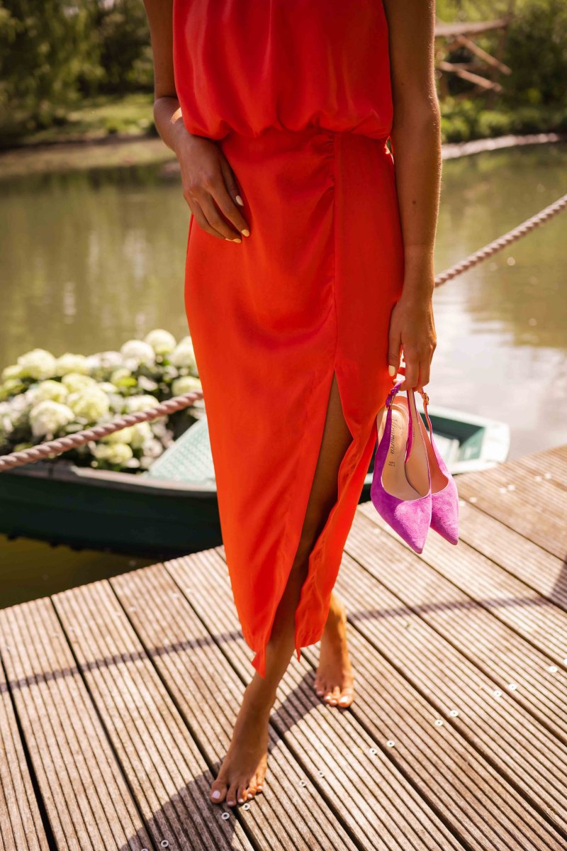 Moderne Dame Elegant Stilfuld Sommerkjole