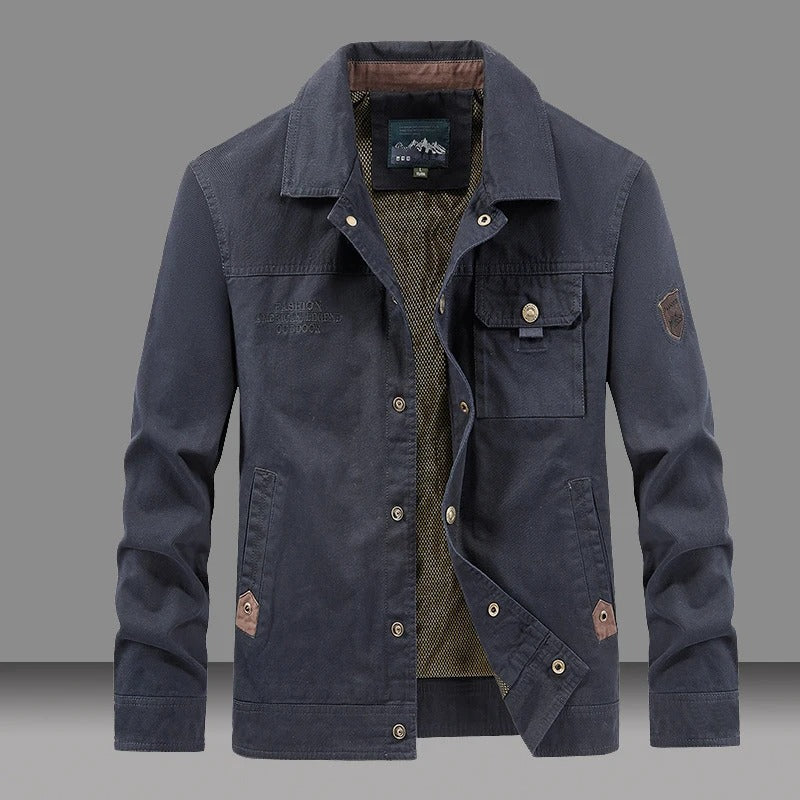 Stilfuld Let Åndbar Bomulds Windbreaker
