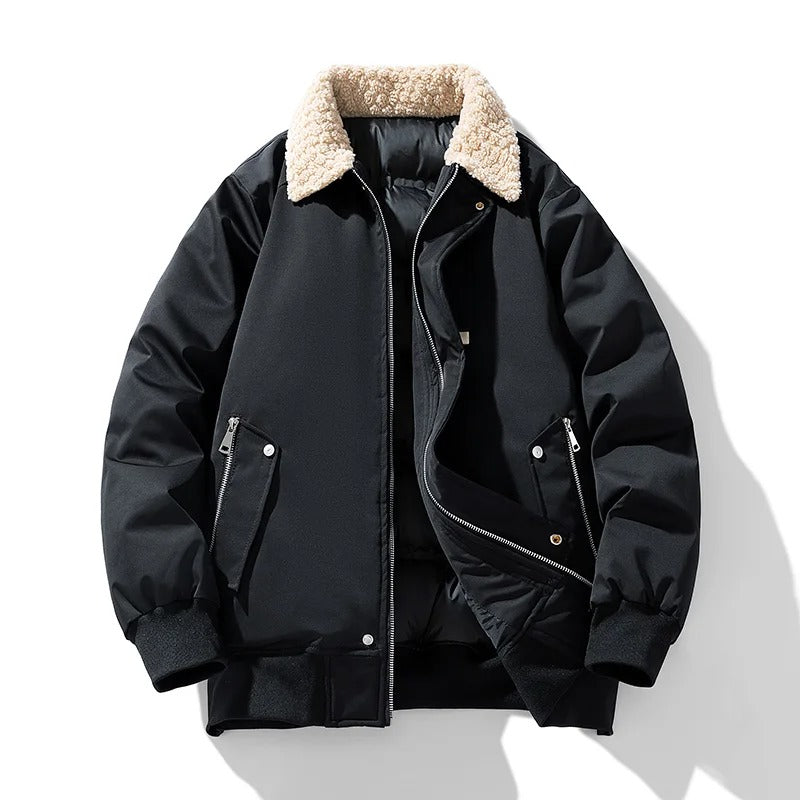 Stilfuld Behagelig Varm Herre Bomberjakke