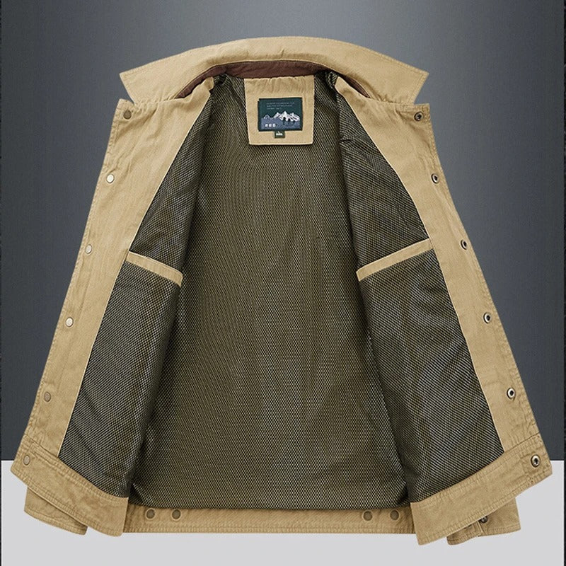 Stilfuld Let Åndbar Bomulds Windbreaker