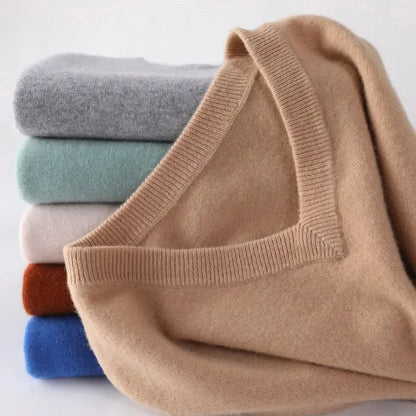 Elegant V-Hals Sweater Til Sommer