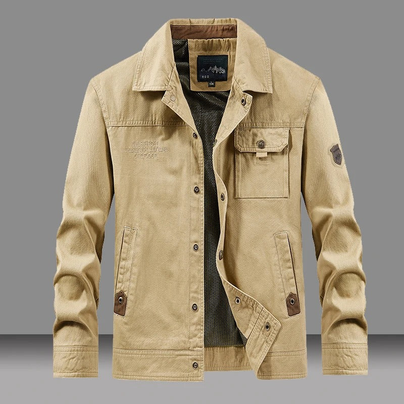Stilfuld Let Åndbar Bomulds Windbreaker