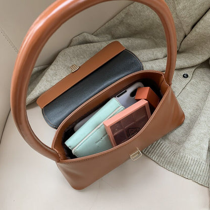 Cressida - Vintage skuldertaske med gyldne detaljer