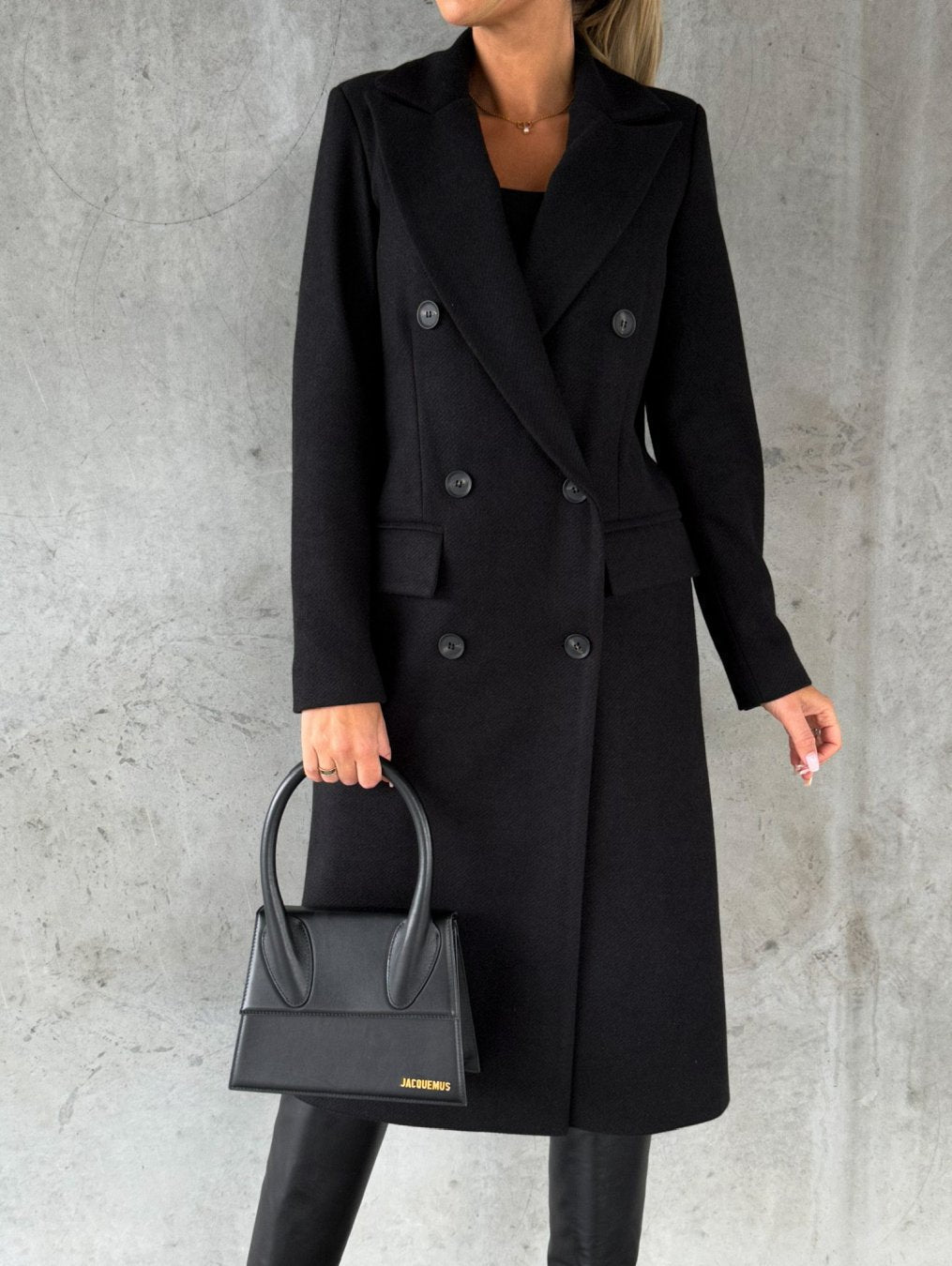 Behagelig Stilfuld Elegant Lang Cremefrakke