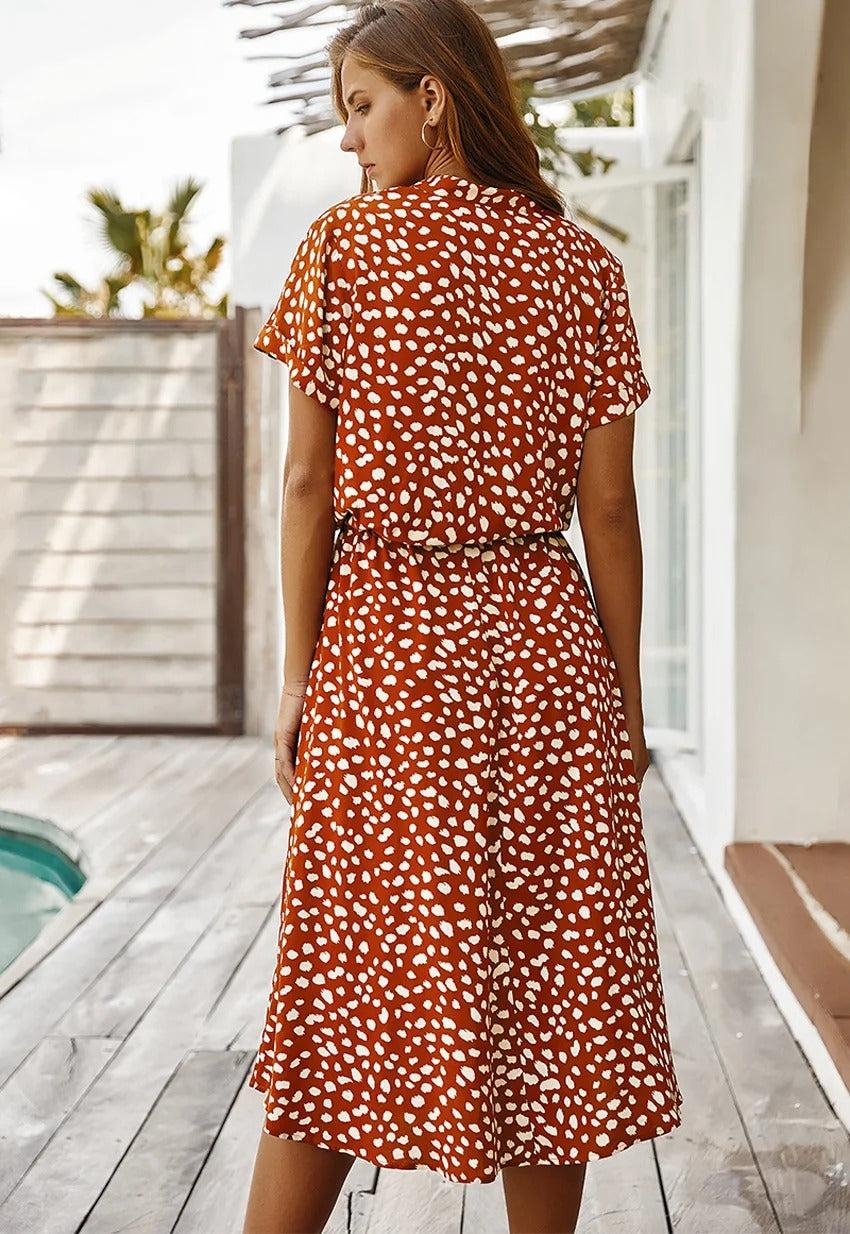 Dame Elegant Luftig Behagelig Sommerkjole