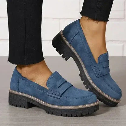 Dame Slip-On Loafers Med Kraftig Sål