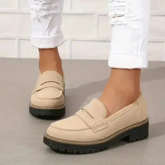Dame Slip-On Loafers Med Kraftig Sål