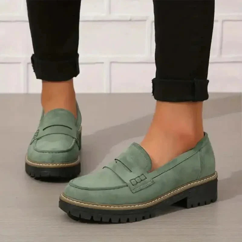 Dame Slip-On Loafers Med Kraftig Sål