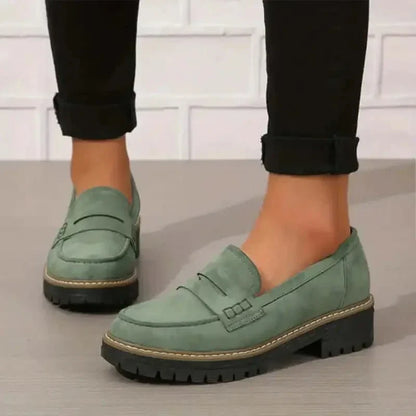 Dame Slip-On Loafers Med Kraftig Sål