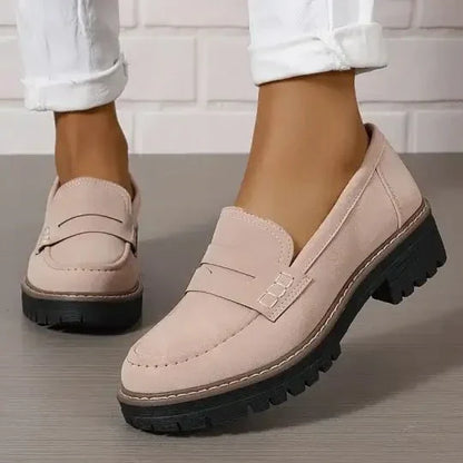 Dame Slip-On Loafers Med Kraftig Sål