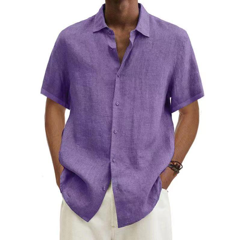 Elegant Stilfuld Casual Kort Skjorte