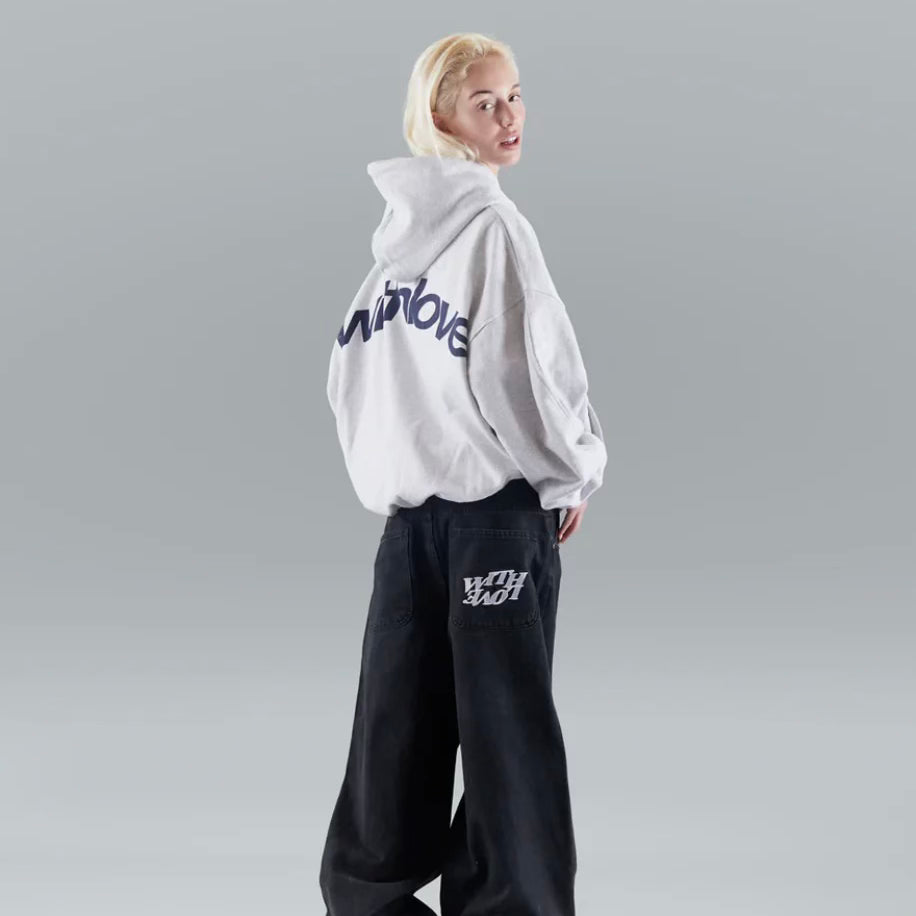 Liv | Oversized hoodie med kapuchon, snoretræk og kængurulommer