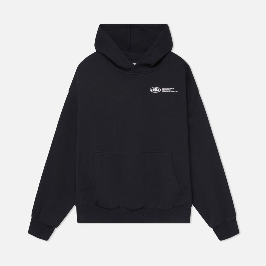 Liv | Oversized hoodie med kapuchon, snoretræk og kængurulommer
