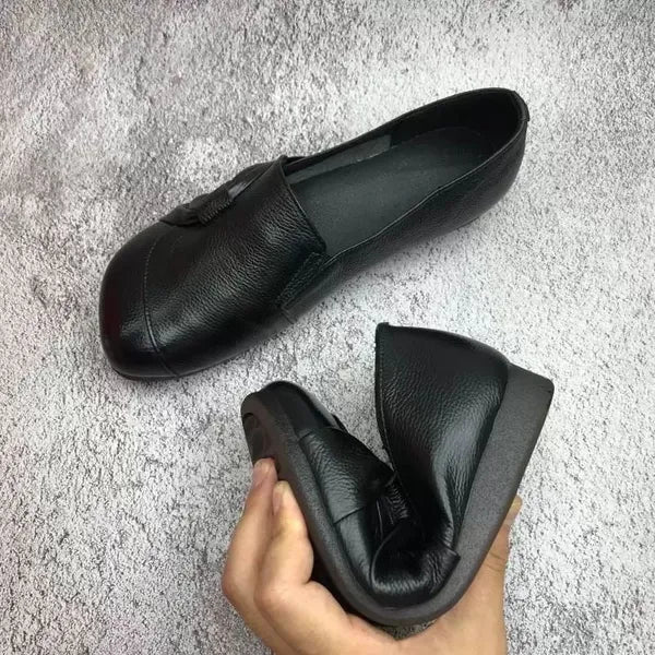 Yamina - Stilfulde slip-on sko med knude detalje og lav