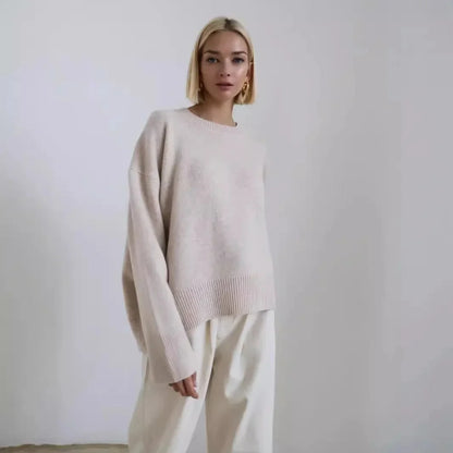 Thea | Blød Oversize Sweater Med Lange Ærmer Og Rund Hals
